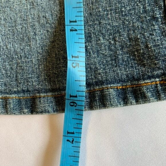 Vintage Request Boho Stretch Denim Mini Skirt Jean Size 11 Large - Picture 8 of 10